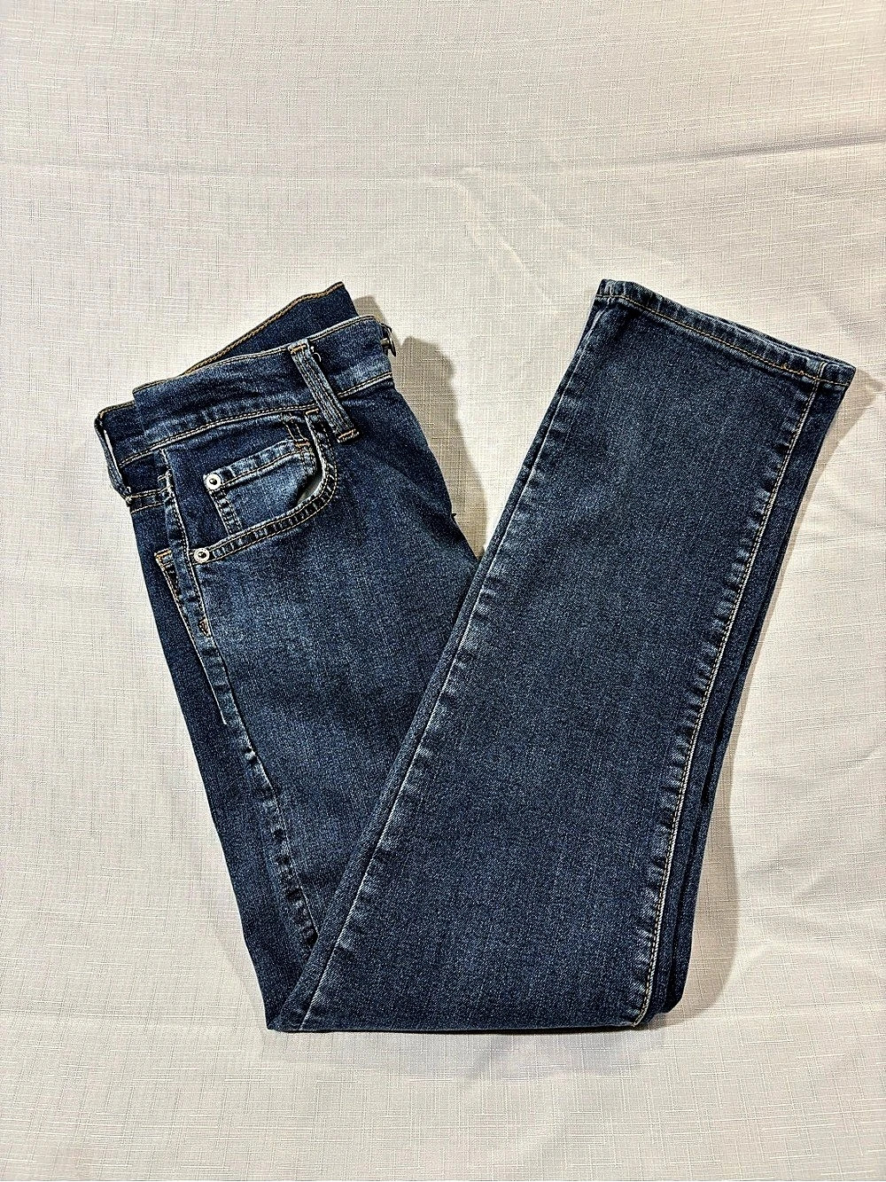 Gap Stretch Straight Jeans Waist 12 Blue Like New